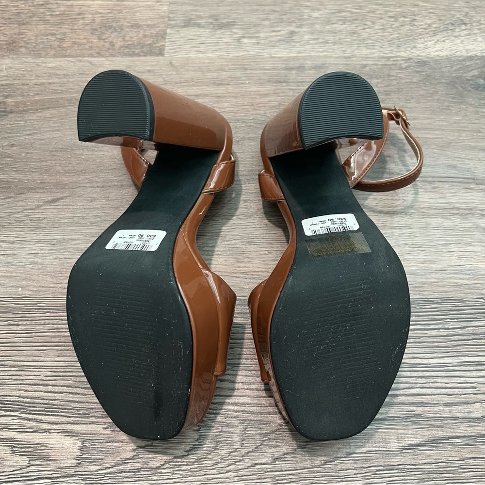 Windsor Elegant Brown Platform Heels - Picture 7 of 9